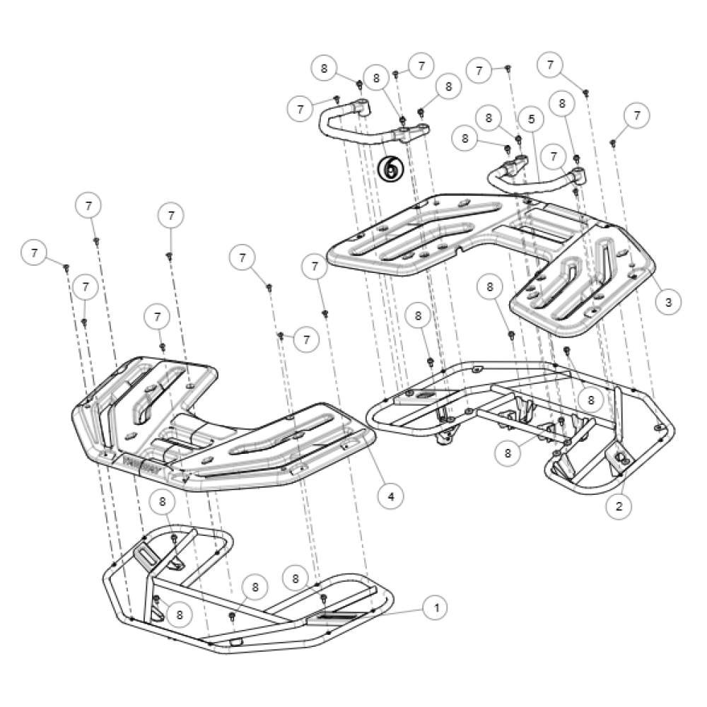 Ручки пасажира задні (права) ATV SEGWAY SNARLER AT5L