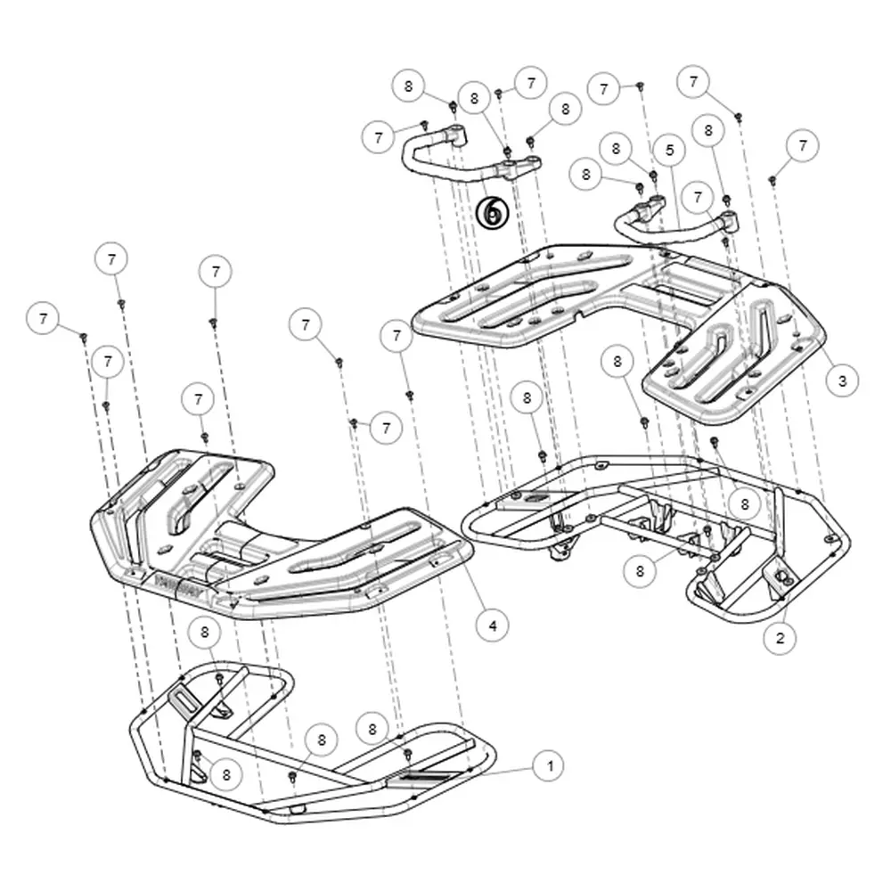 Ручки пасажира задні (права) ATV SEGWAY SNARLER AT5L