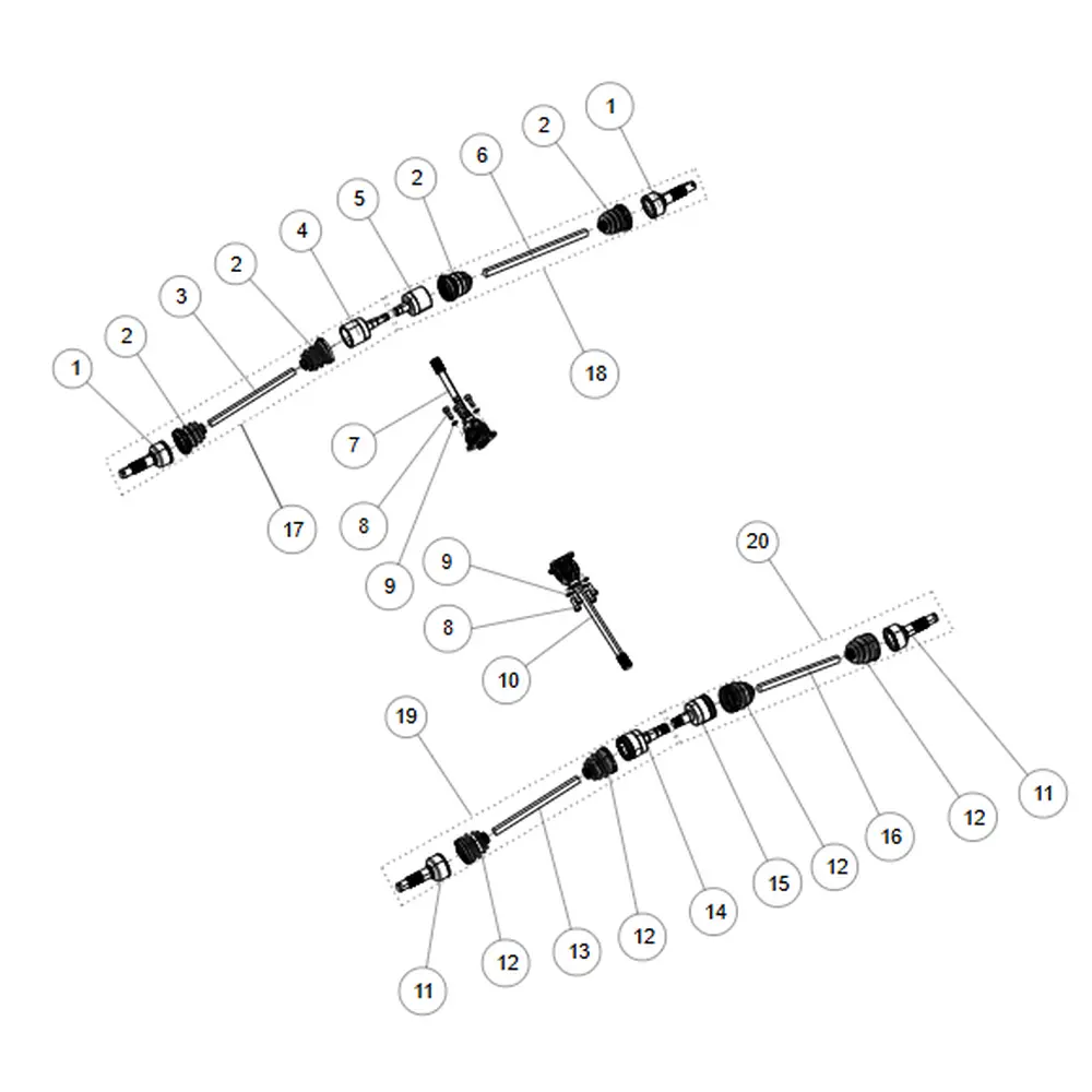 Пильник шруса півосі/приводу (задній) ATV SEGWAY SNARLER AT5L