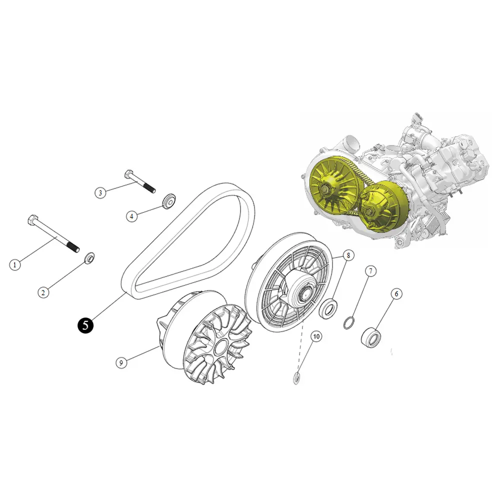Ремінь варіатора (934x33x28) ATV SEGWAY SNARLER AT6L (для варіатора старого зразка)