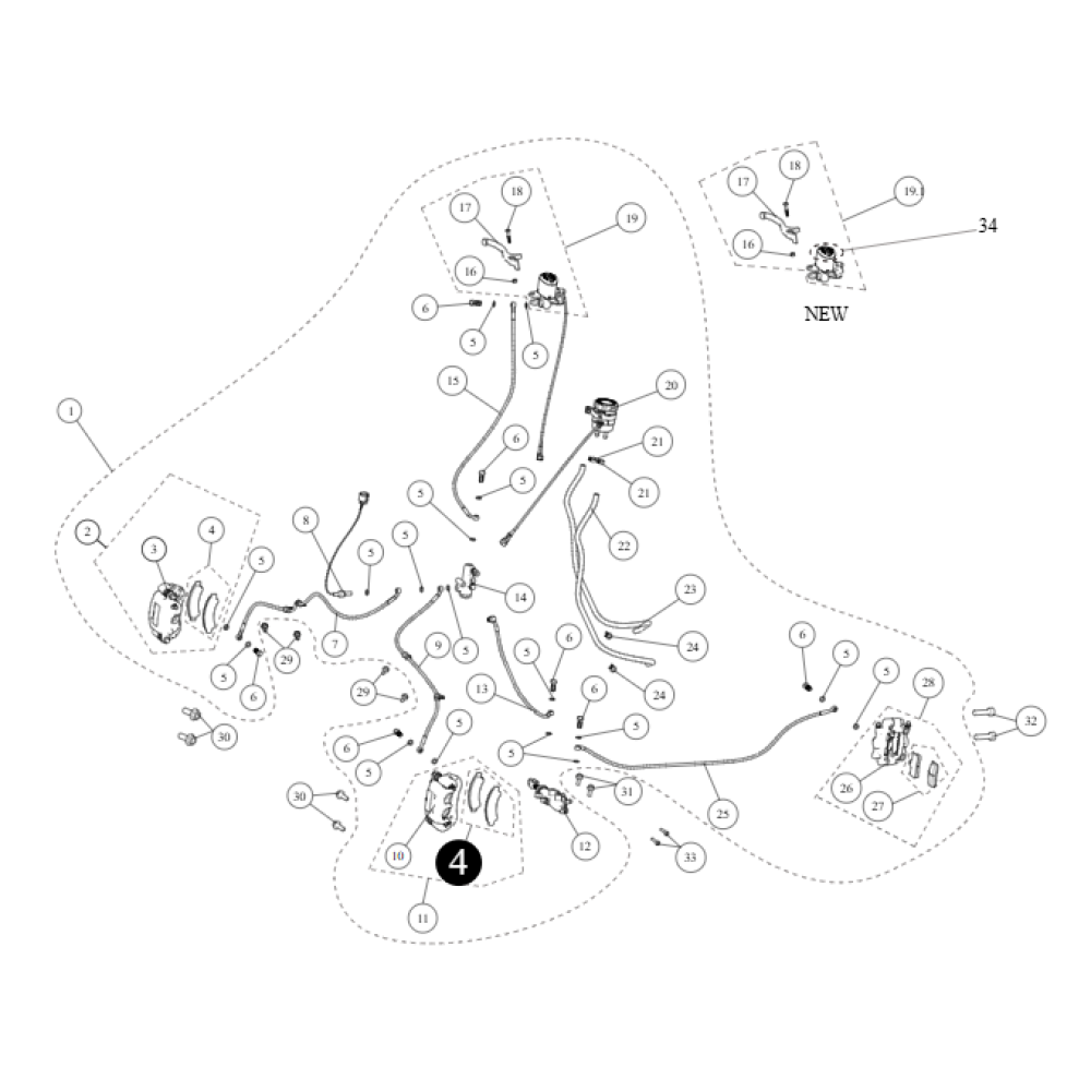 Колодки гальмівні (передні) ATV SEGWAY SNARLER AT6L