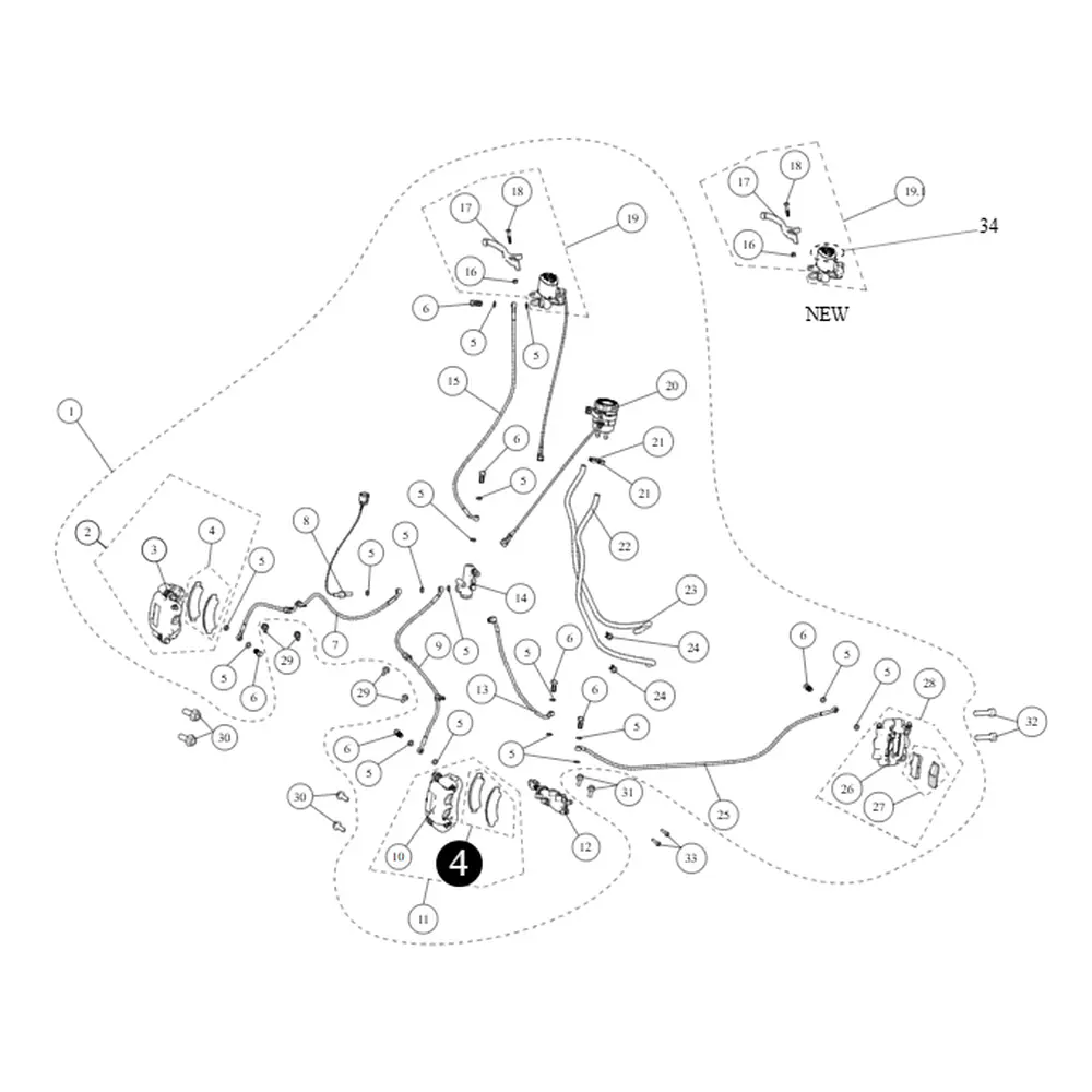 Колодки гальмівні (передні) ATV SEGWAY SNARLER AT6L