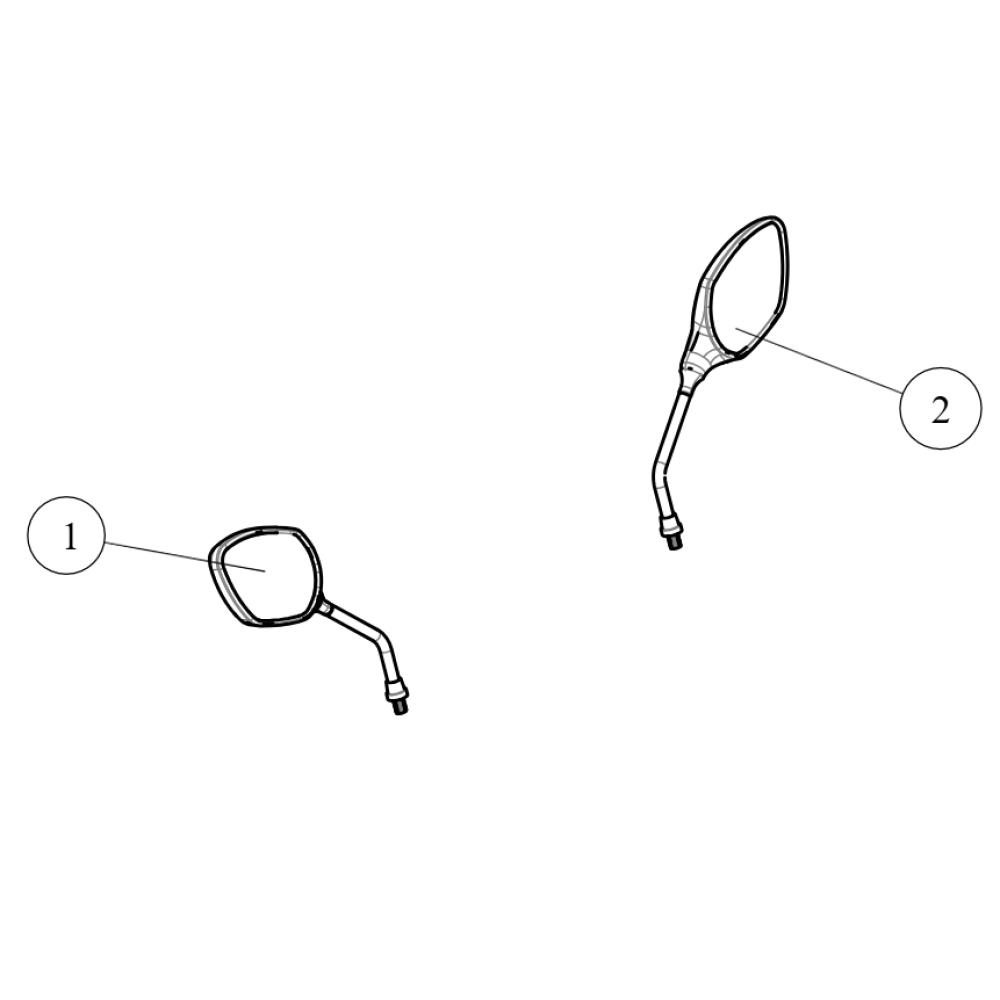 Дзеркала заднього виду (праве) ATV SEGWAY SNARLER AT5L