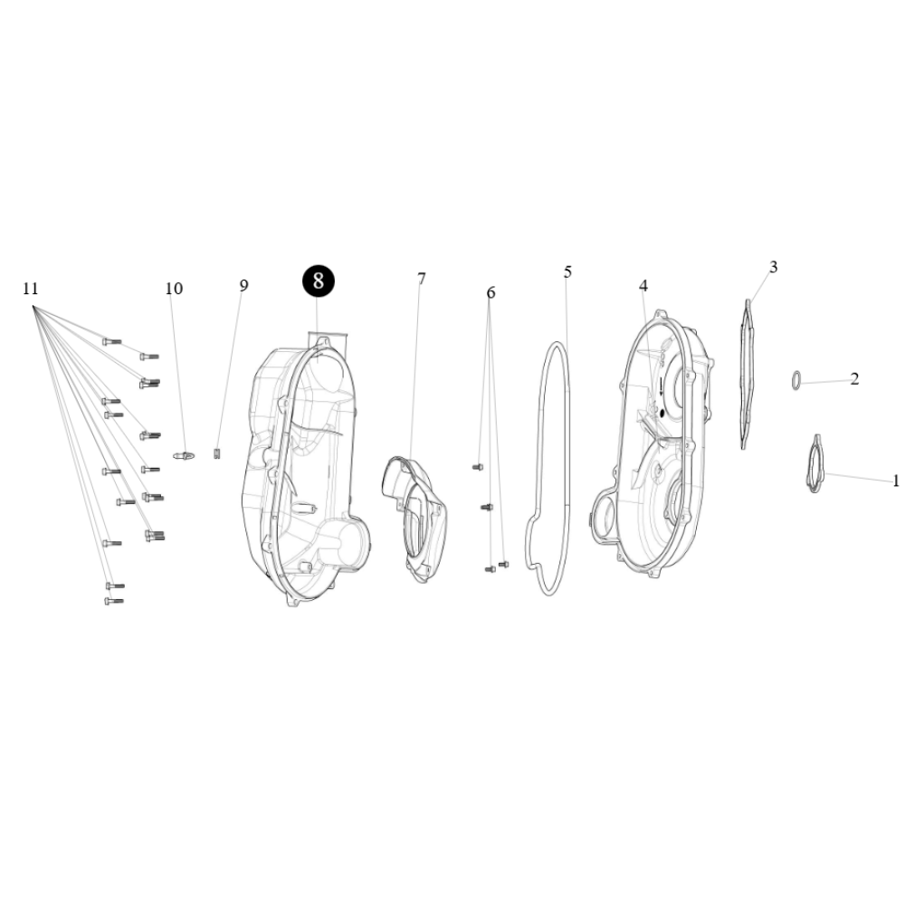 Кришка варіатора зовнішня ATV SEGWAY SNARLER AT6L (NEW)