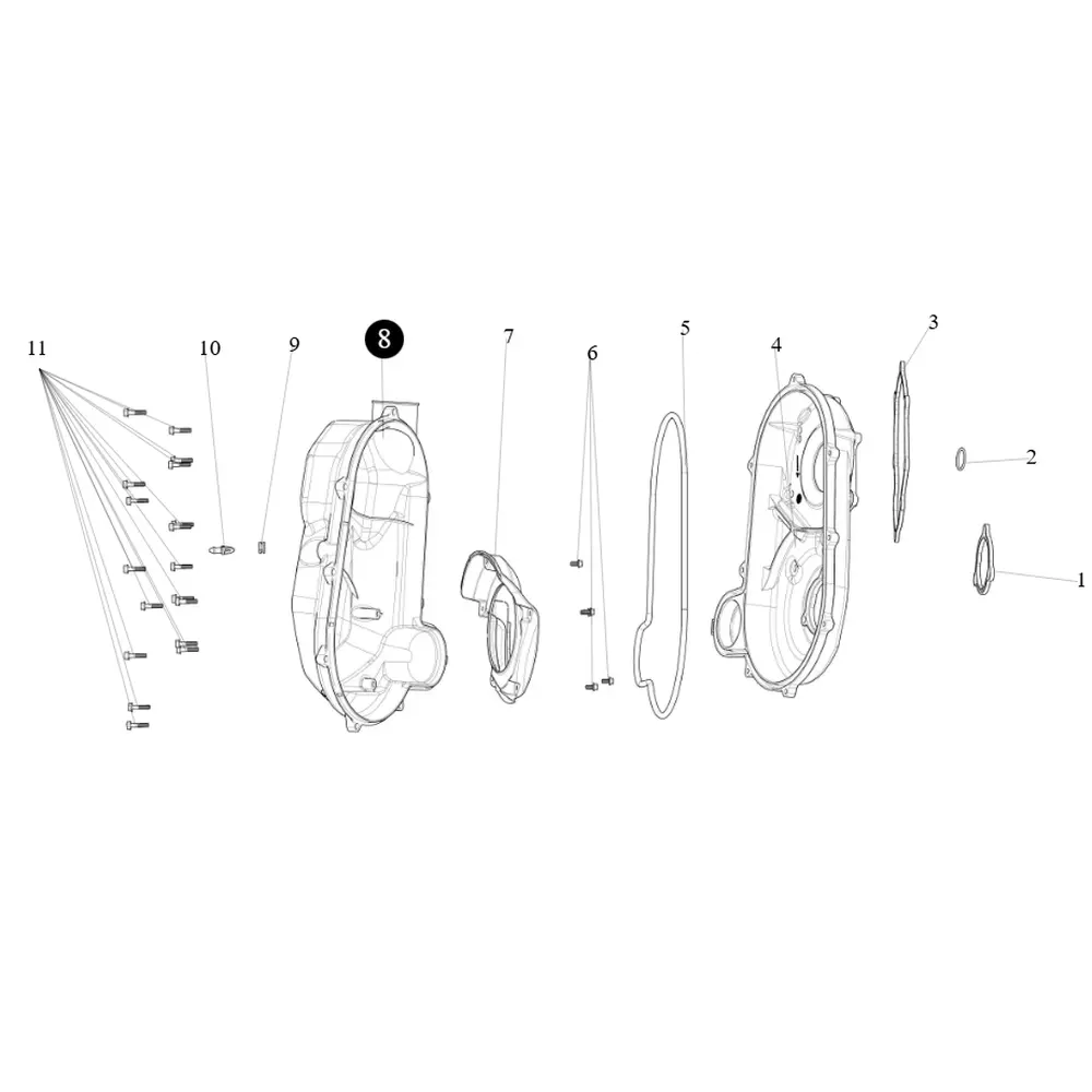 Кришка варіатора зовнішня ATV SEGWAY SNARLER AT6L (NEW)