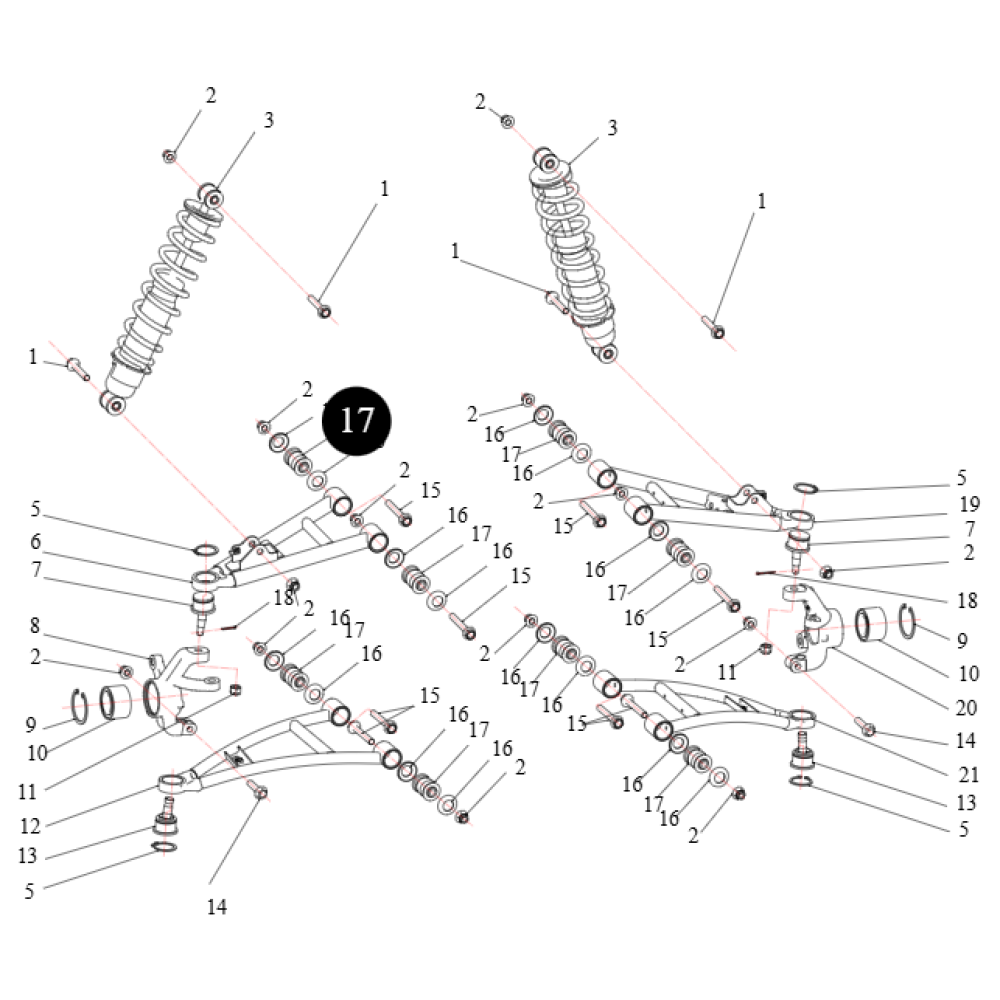 Сайлентблок важеля передньої підвіски ATV SEGWAY SNARLER AT5L