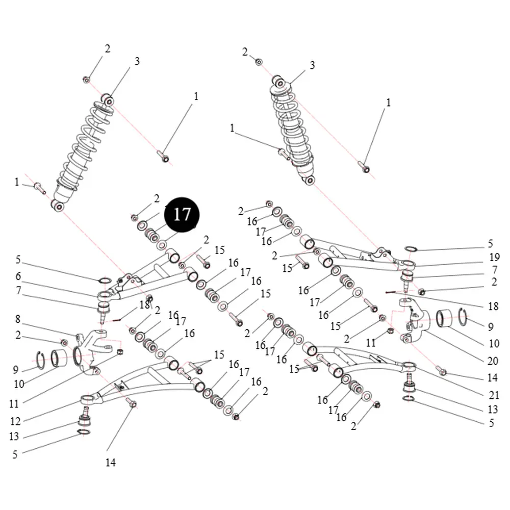 Сайлентблок важеля передньої підвіски ATV SEGWAY SNARLER AT5L
