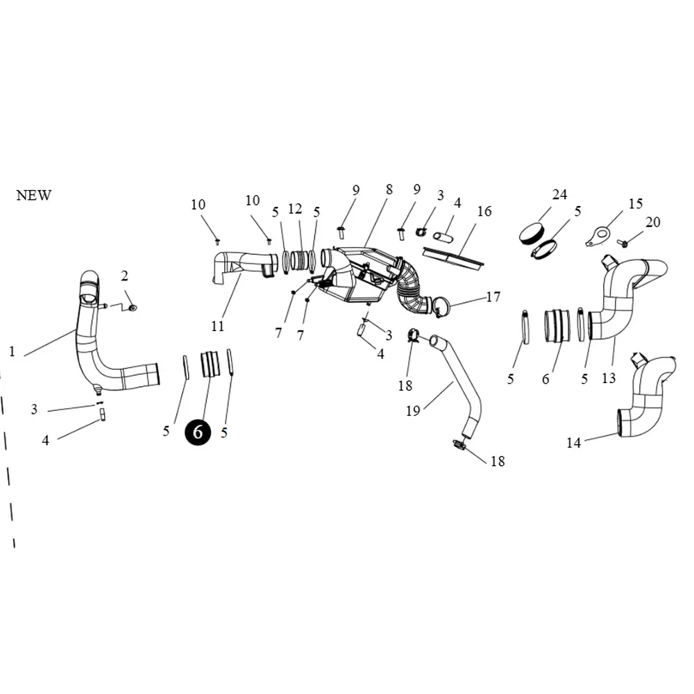 Патрубок вихідної трубки варіатора ATV SEGWAY SNARLER AT6L (NEW)