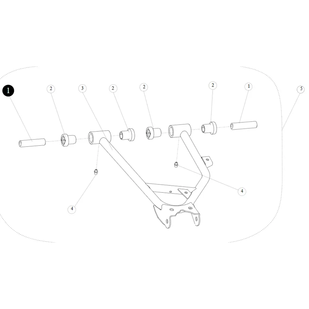 Втулка переднього важеля (метал) ATV SEGWAY SNARLER AT6L