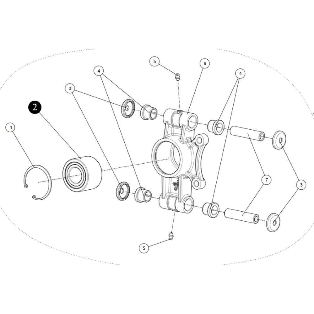 Підшипник ступиці (перед/зад) DAC3006342-2ZC1, SEGWAY SNARLER AT6L 30x63x42