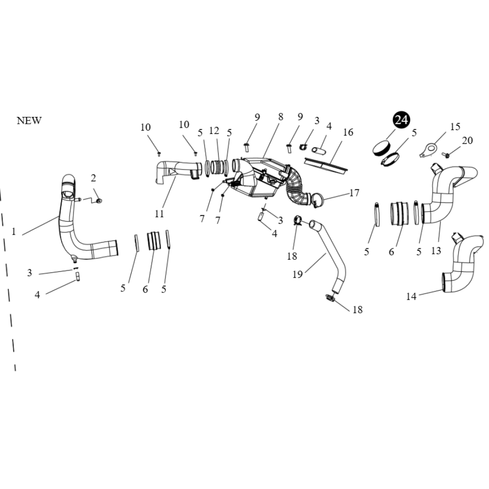 Заглушка системи охолодження варіатора (гумова) ATV SEGWAY SNARLER AT6L (NEW)