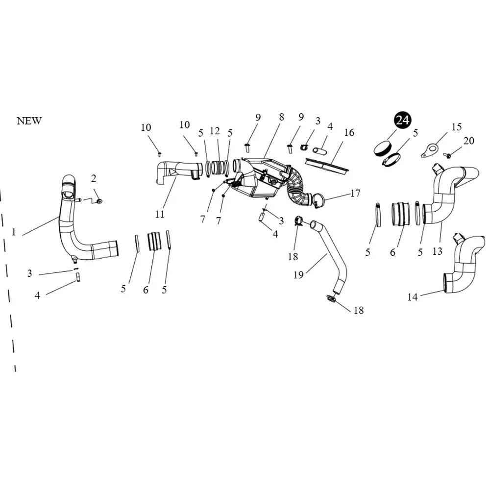 Заглушка системи охолодження варіатора (гумова) ATV SEGWAY SNARLER AT6L (NEW)