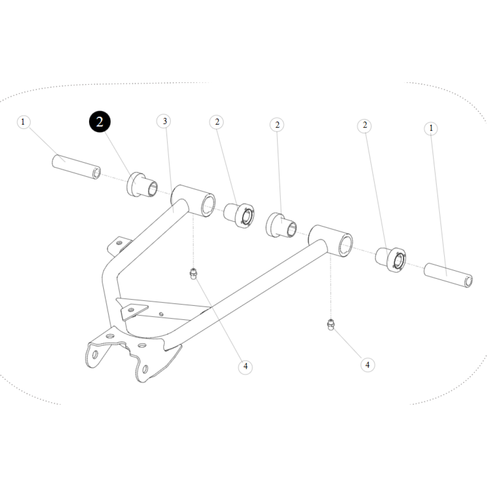 Втулка переднього важеля (пластик) ATV SEGWAY SNARLER AT6L