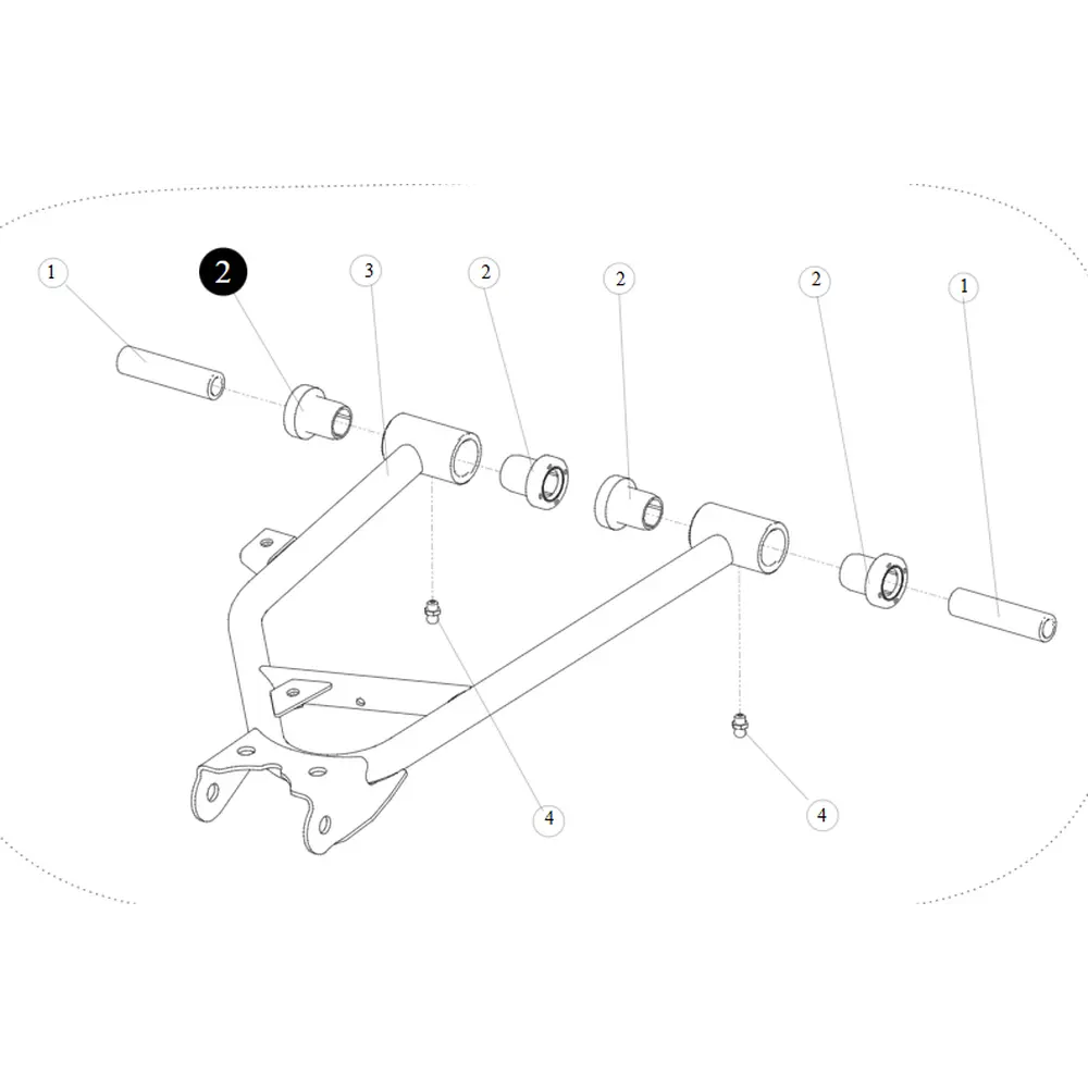 Втулка переднього важеля (пластик) ATV SEGWAY SNARLER AT6L