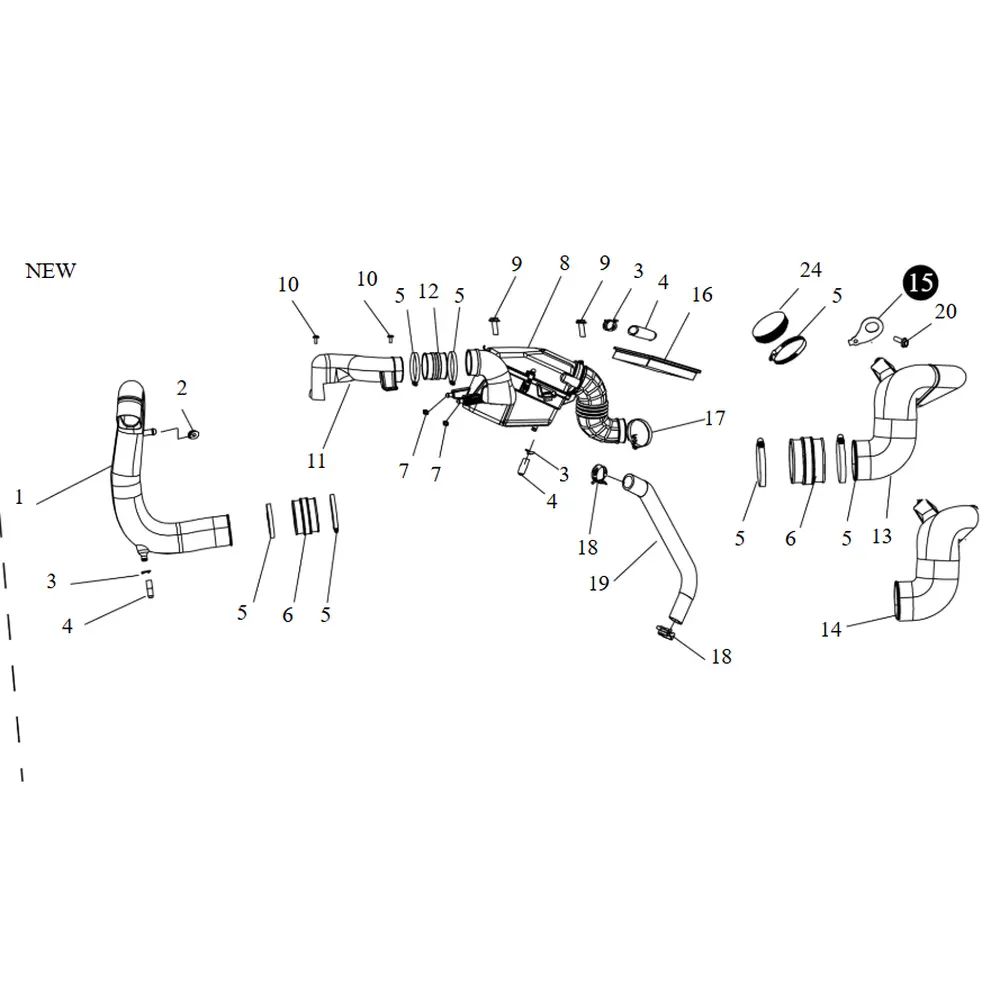 Кріплення патрубка варіатора ATV SEGWAY SNARLER AT6L (NEW)
