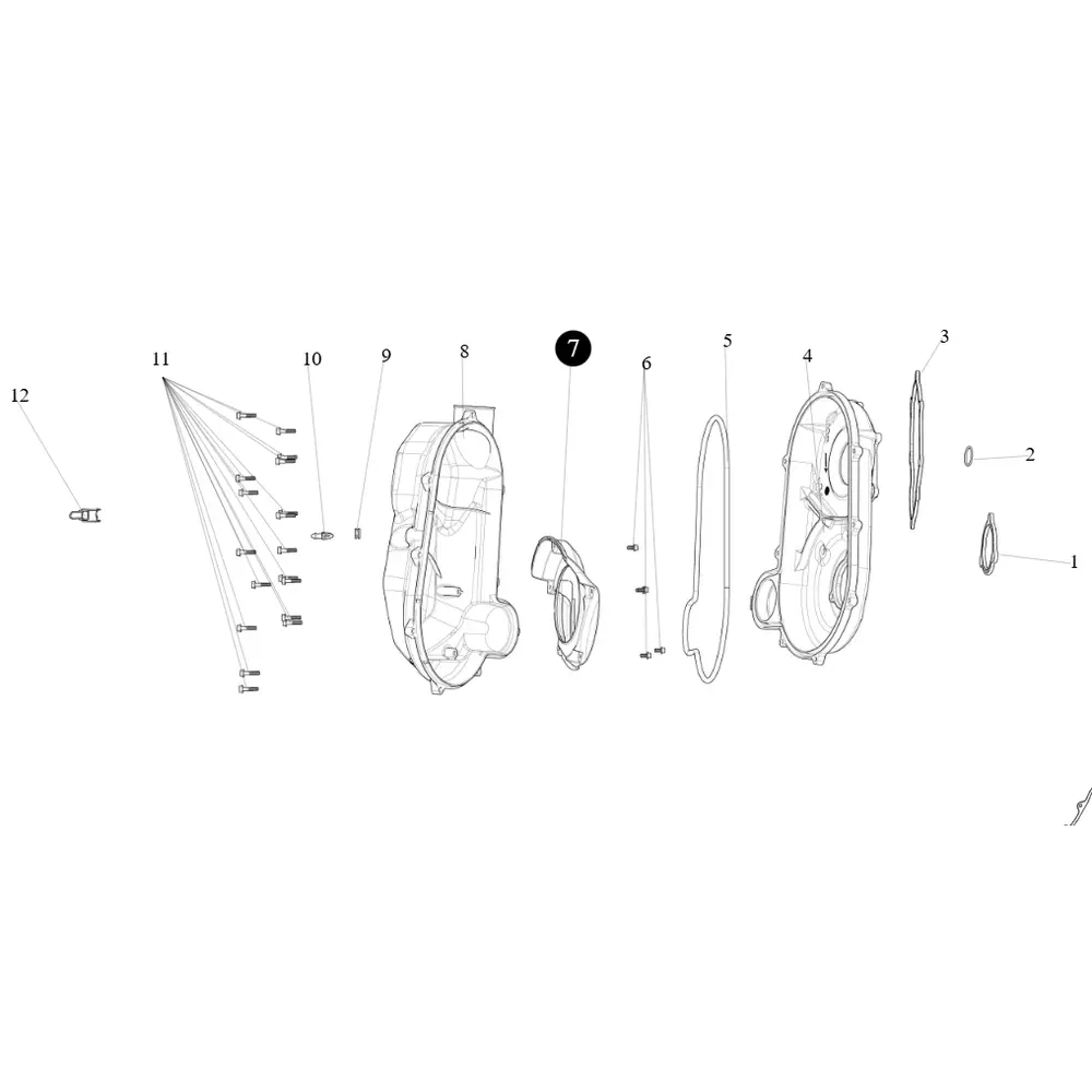 Кришка відбивача варіатора ATV SEGWAY SNARLER AT6L (NEW)