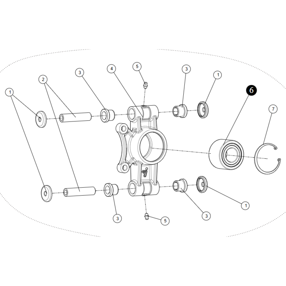 Підшипник ступиці (перед/зад) DAC3006342-2ZC1, SEGWAY SNARLER AT6L 30x63x42