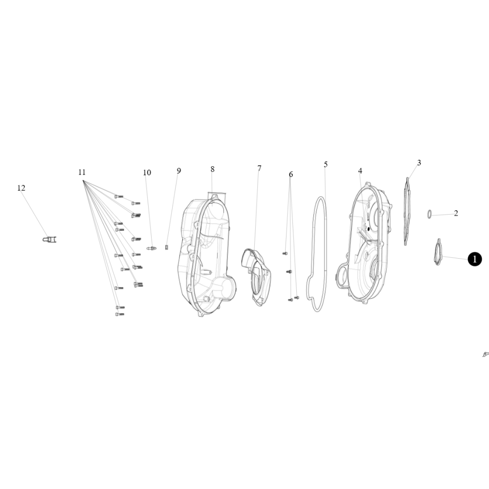 Ущільнююче кільце внутрішньої кришки варіатора CVT II ATV SEGWAY SNARLER AT6L (NEW)