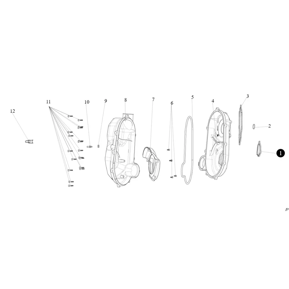 Ущільнююче кільце внутрішньої кришки варіатора CVT II ATV SEGWAY SNARLER AT6L (NEW)