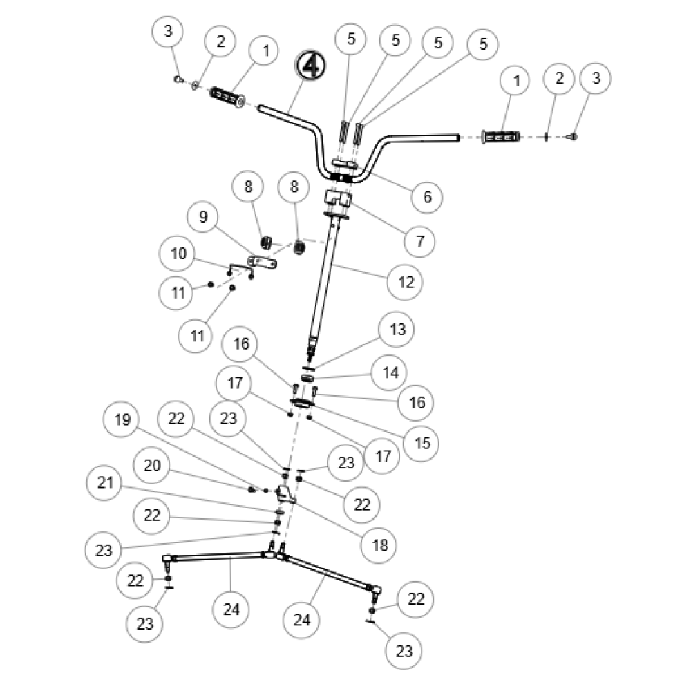 Руль ATV SEGWAY SNARLER AT5L