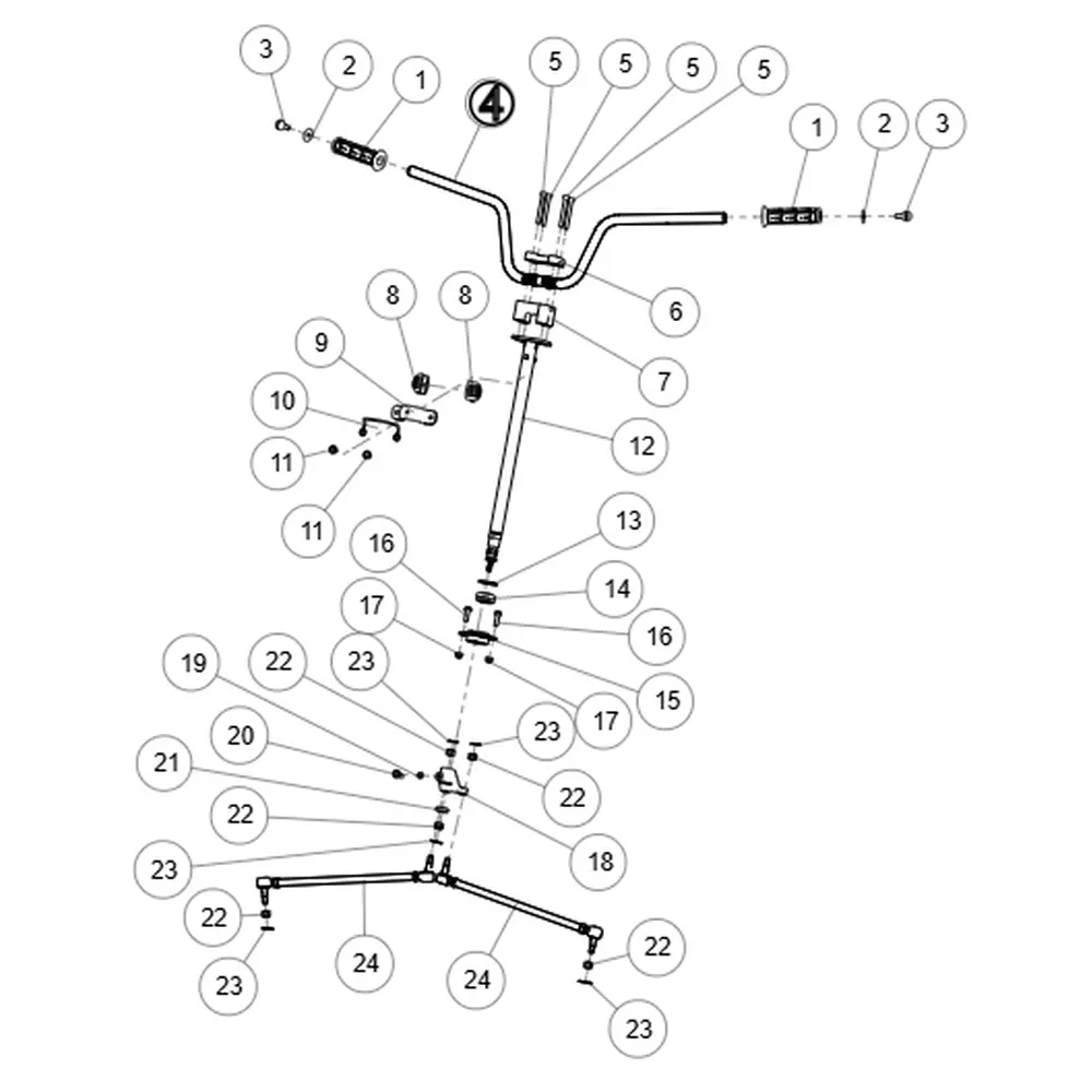 Руль ATV SEGWAY SNARLER AT5L