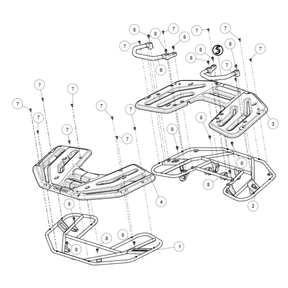 Ручки пасажира задні (ліва) ATV SEGWAY SNARLER AT5L