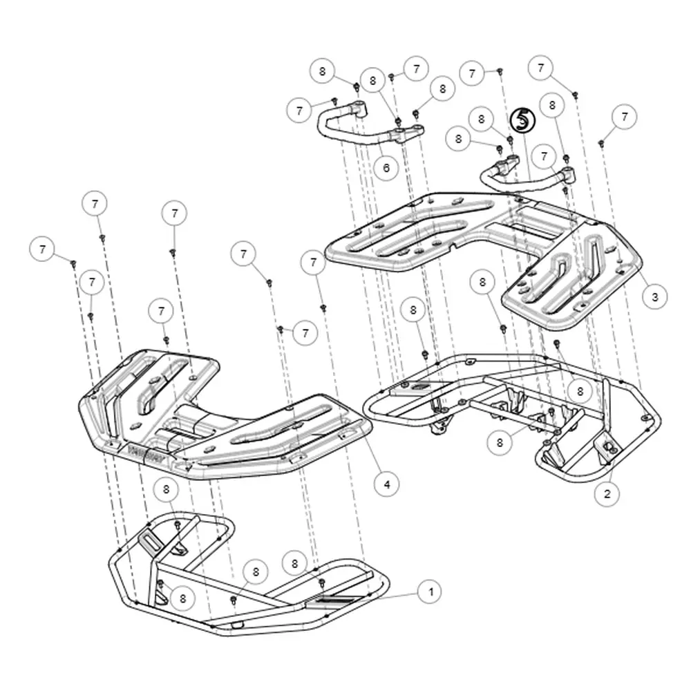 Ручки пасажира задні (ліва) ATV SEGWAY SNARLER AT5L