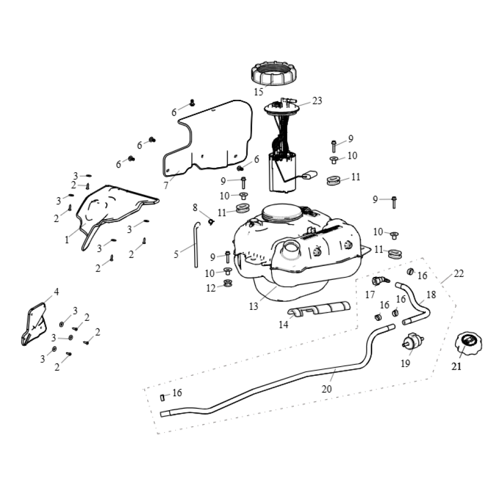 Фільтр паливний ATV SEGWAY SNARLER AT5L