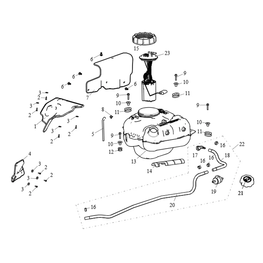 Фільтр паливний ATV SEGWAY SNARLER AT5L