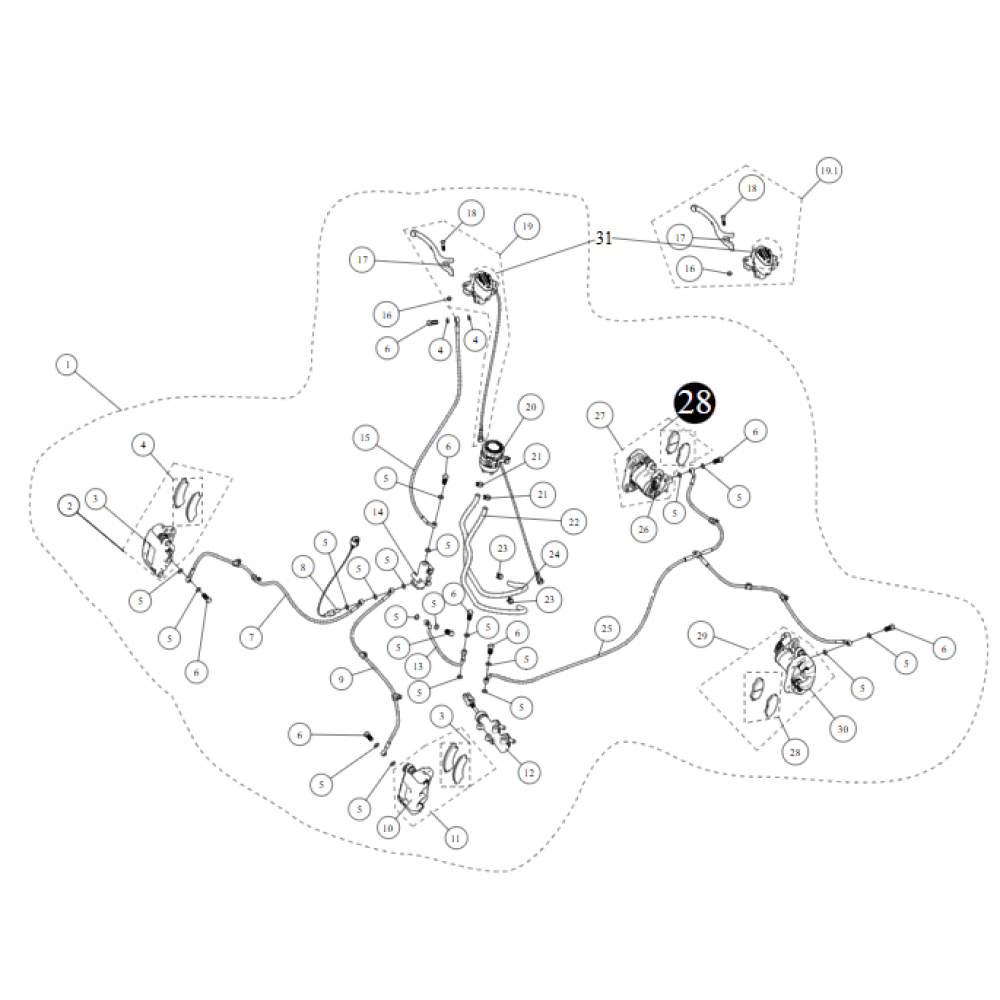 Колодки гальмівні (задні) ATV SEGWAY SNARLER AT6L (під 4 супорта) AT10L A3(вузька)/AT10L A7(широка)