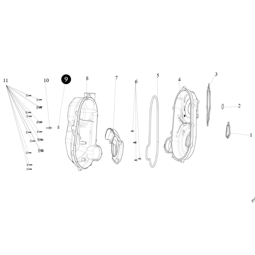 Ущільнююче кільце заглушки кришки варіатора ATV SEGWAY SNARLER AT6L (NEW)