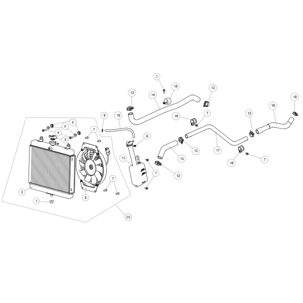 Кришка радіатора ATV SEGWAY SNARLER AT5L