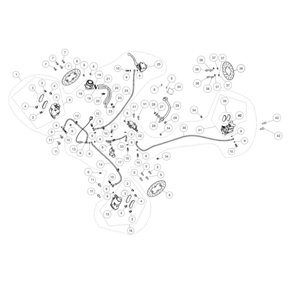 Супорт гальмівний (передній) (лівий) (без гальм.колодок) ATV SEGWAY SNARLER AT5L Супорт гальмівний (передній) (лівий) (без гальм.колодок) ATV SEGWAY SNARLER AT5L