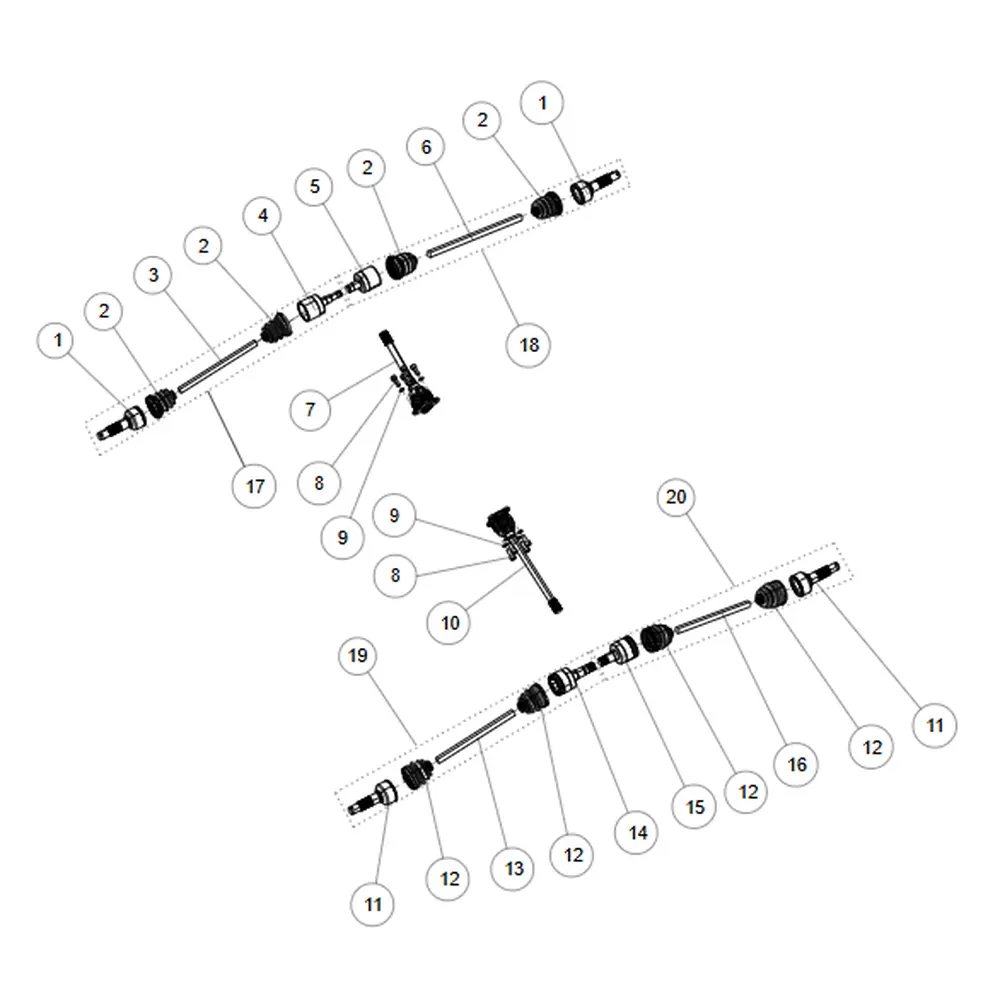 Шрус задній зовнішній ATV SEGWAY SNARLER AT5L