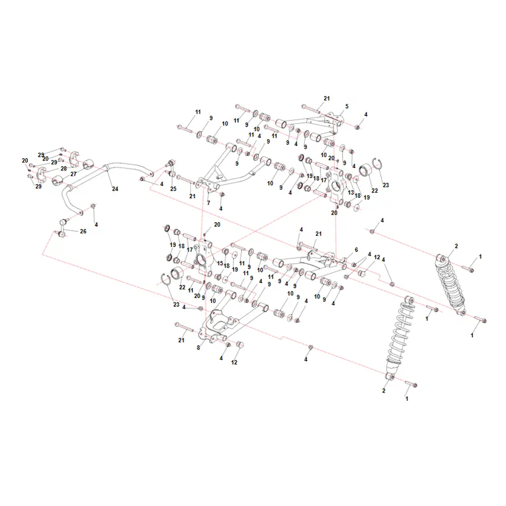 Ступиця заднього колеса (права) ATV SEGWAY SNARLER AT5L