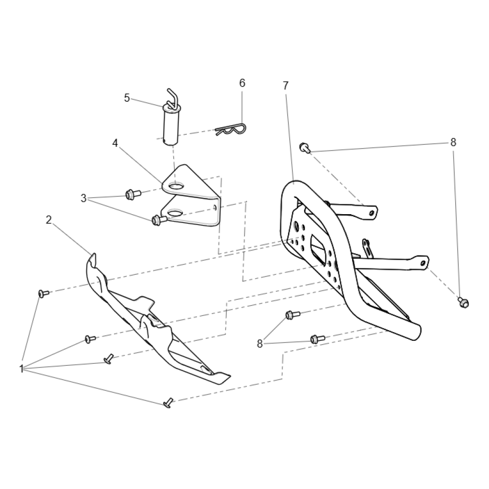 Дуга захистна передня (бампер) ATV SEGWAY SNARLER AT5L (чорний) Дуга захистна передня (бампер) ATV SEGWAY SNARLER AT5L (чорний)