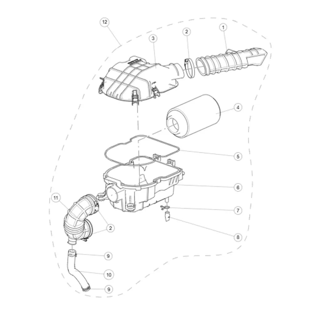 Ущільнююче кільце корпуса повітряного фільтра ATV SEGWAY SNARLER AT5L