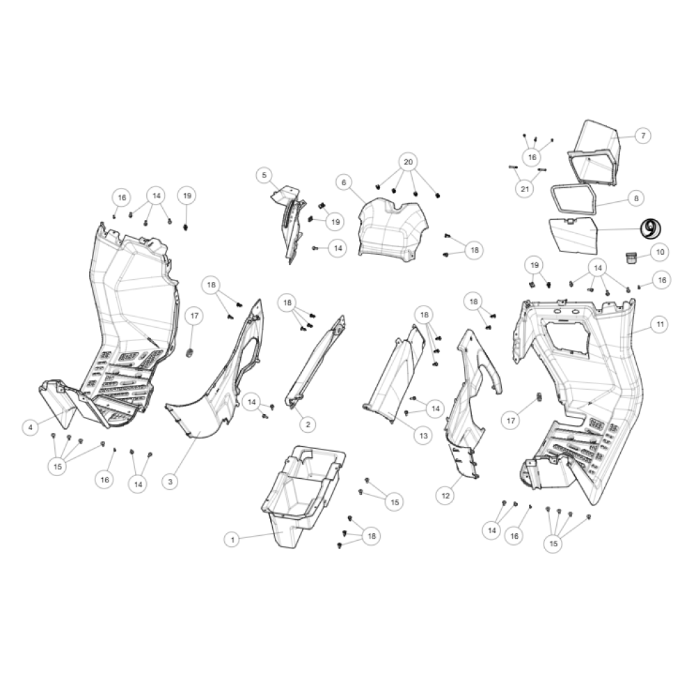 Кришка бардачка ATV SEGWAY SNARLER AT5L Кришка бардачка ATV SEGWAY SNARLER AT5L