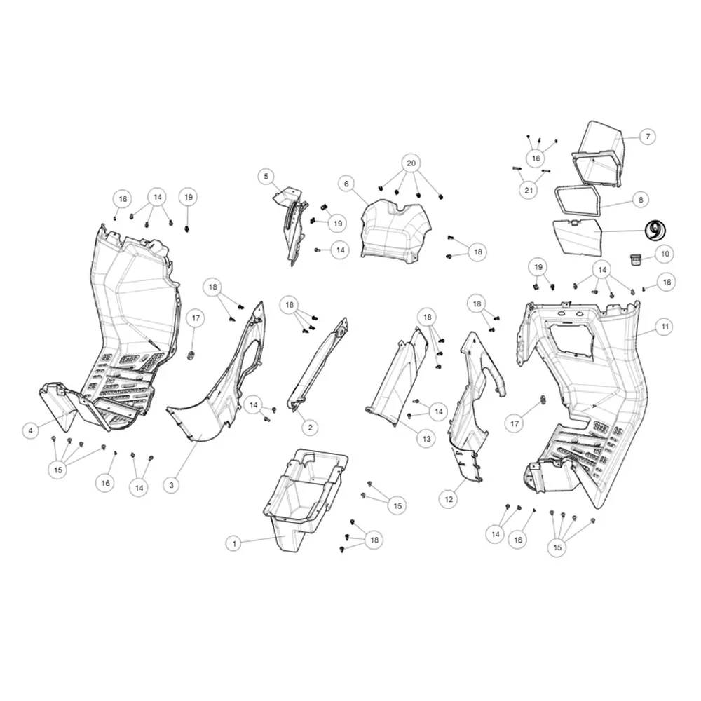 Кришка бардачка ATV SEGWAY SNARLER AT5L