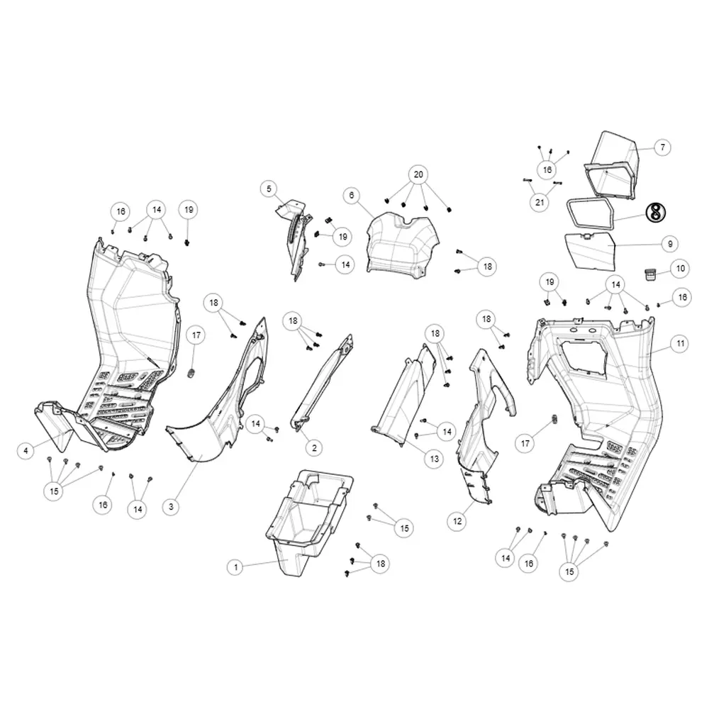 Ущільнювач кришки бардачка ATV SEGWAY SNARLER AT5L