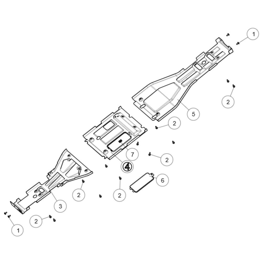 Захист рами (середня частина) ATV SEGWAY SNARLER AT5L