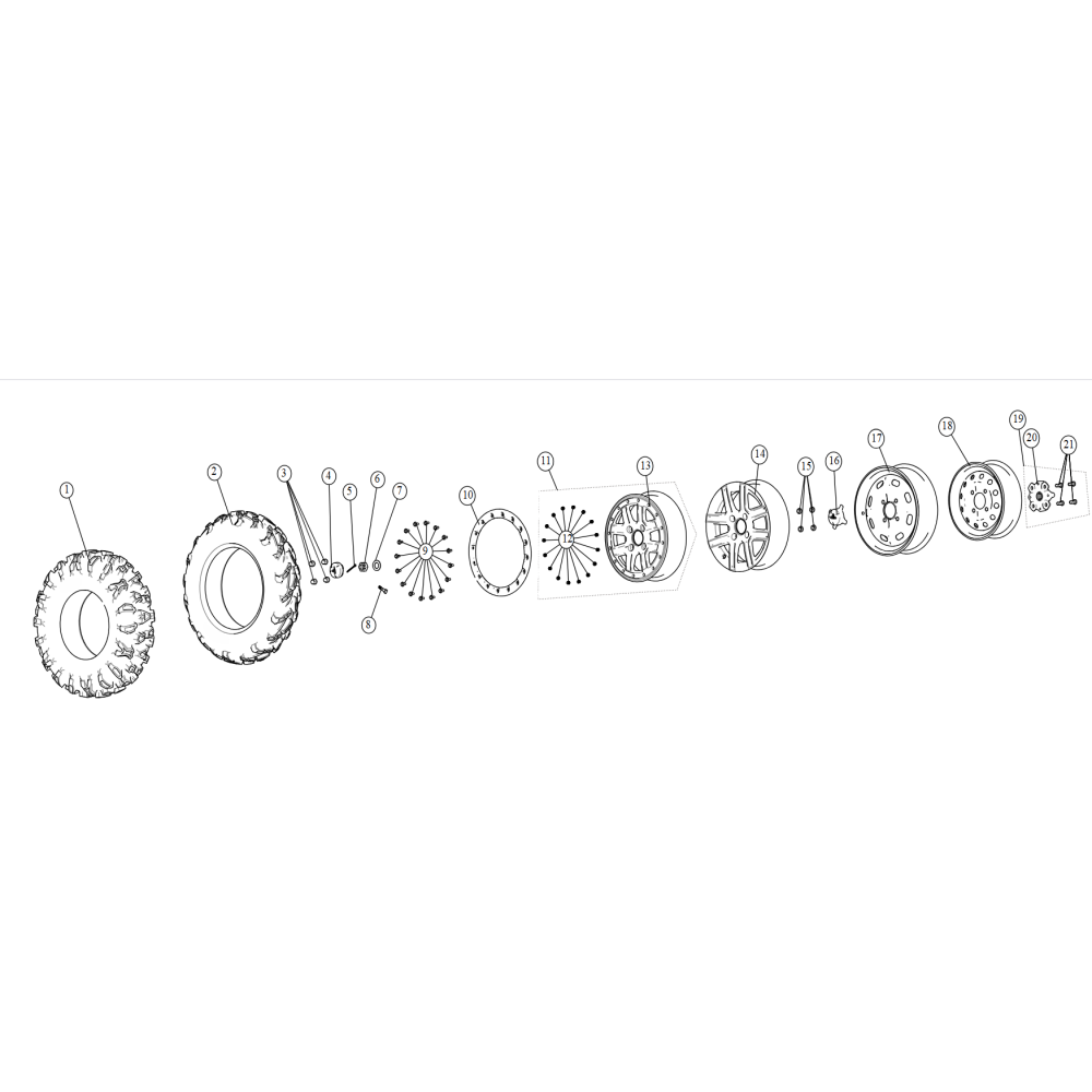 Диск передній (метал) 12x6.0 ATV SEGWAY SNARLER AT5L/AT6L