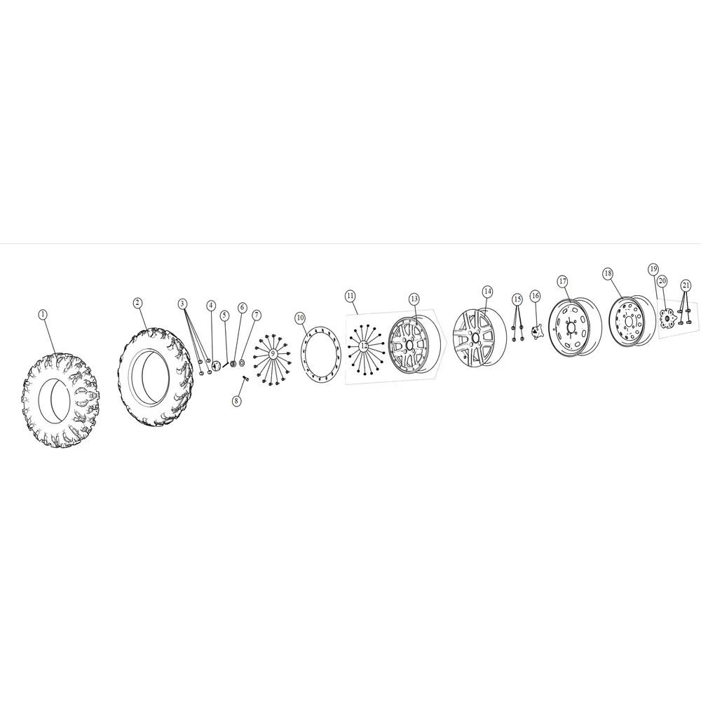 Диск передній (метал) 12x6.0 ATV SEGWAY SNARLER AT5L/AT6L
