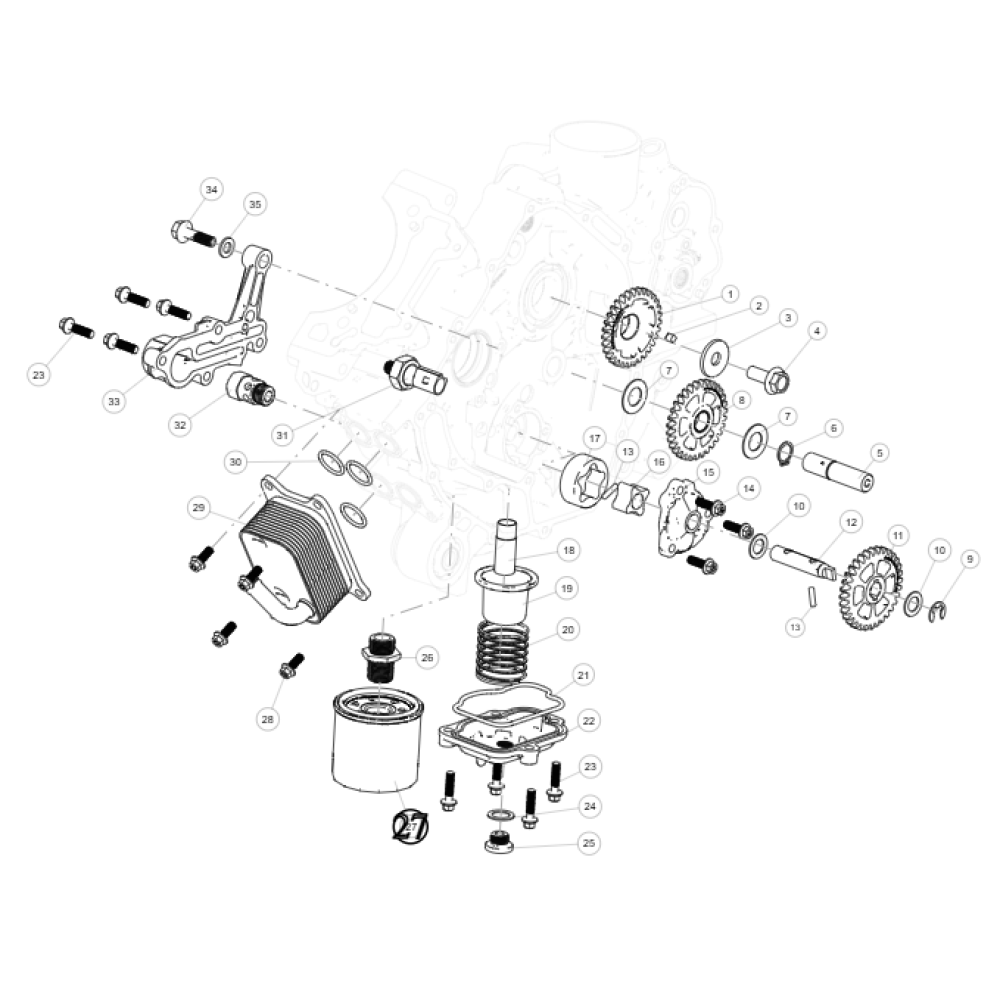 Фільтр масляний ATV SEGWAY SNARLER AT5L/Cf Moto/Speed Gear/Suzuki