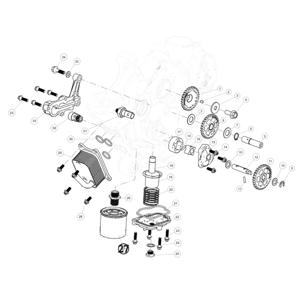 Фільтр масляний ATV SEGWAY SNARLER AT5L/Cf Moto/Speed Gear/Suzuki