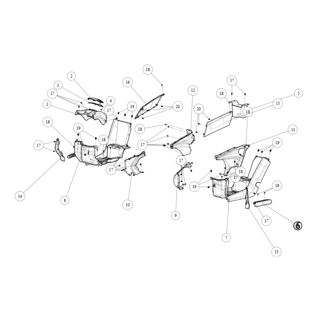 Накладка підніжки ATV SEGWAY SNARLER AT6