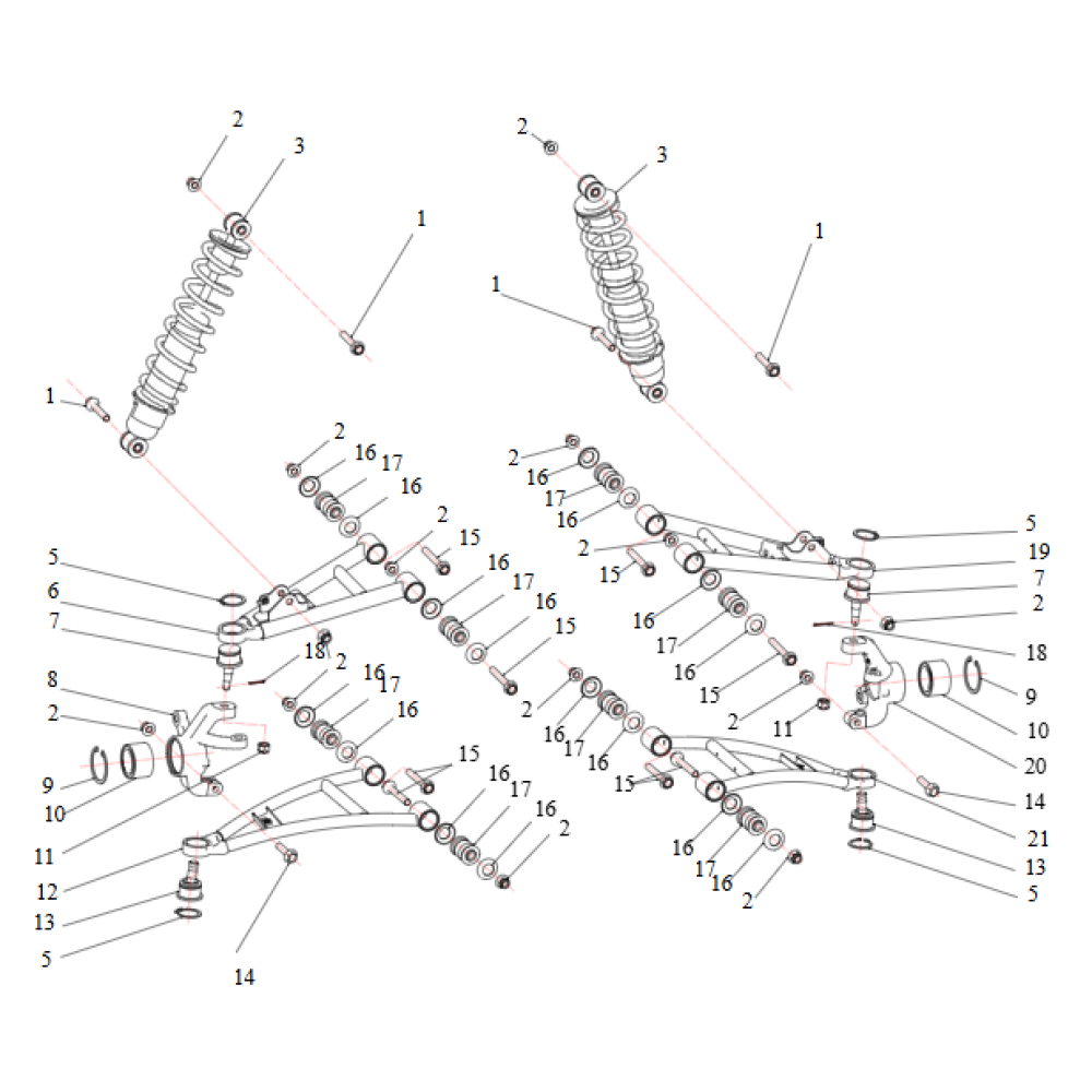 Шарова опора (нижня) ATV SEGWAY SNARLER AT5L/AT6L/AT10L