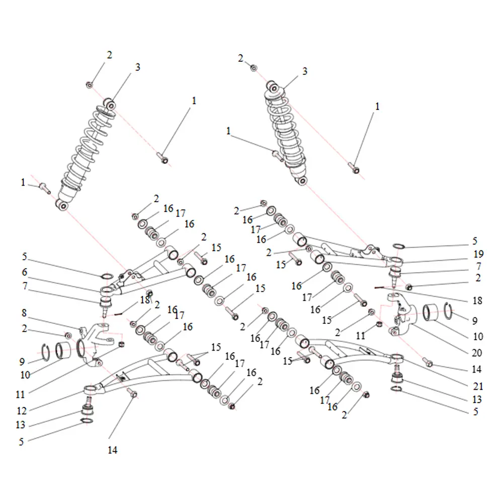 Шарова опора (нижня) ATV SEGWAY SNARLER AT5L/AT6L/AT10L