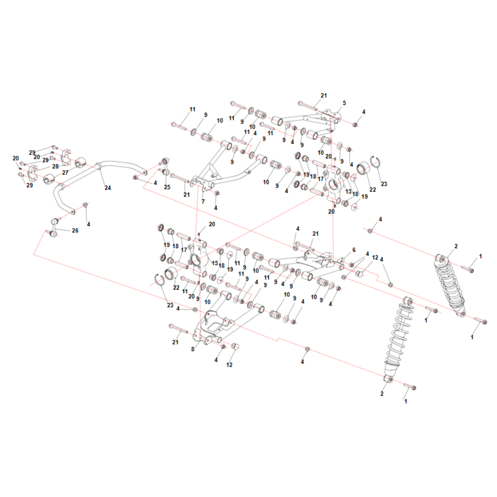 Втулка задньої ступиці ATV SEGWAY SNARLER AT5L