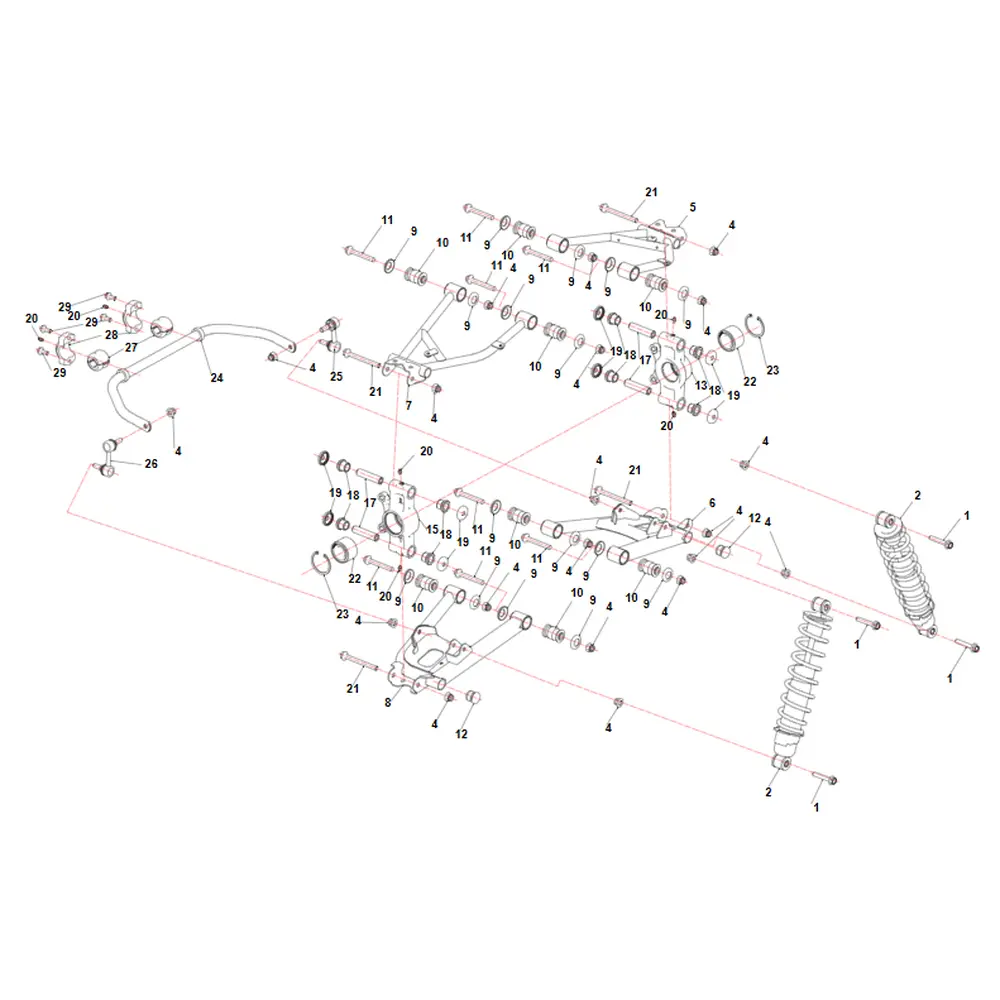 Втулка задньої ступиці ATV SEGWAY SNARLER AT5L